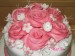-Svatební dort v bílo-růžovém detail