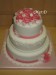 --Svatební dort v bílo-růžovém